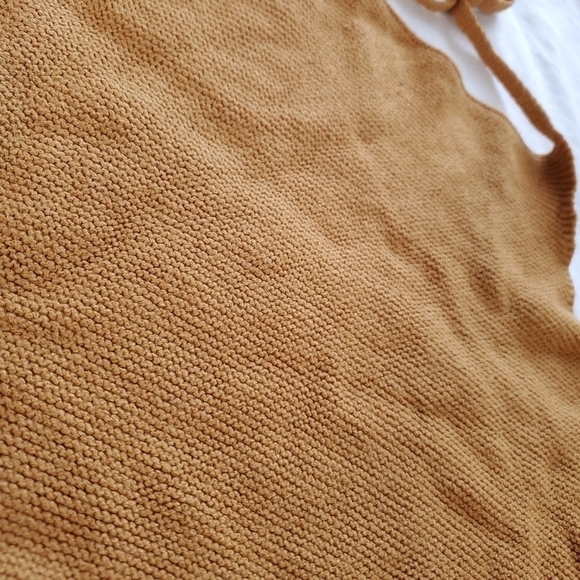 Brandy Melville Halter Knit Tank - Mustard - Picture 3 of 7